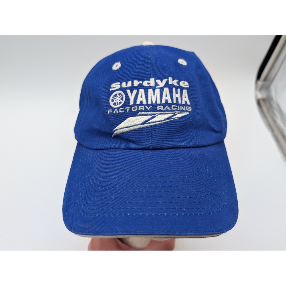 Yamaha Factory Racing Hat Blue Surdyke Yamaha Embroidered Adjustable Cotton Cap
